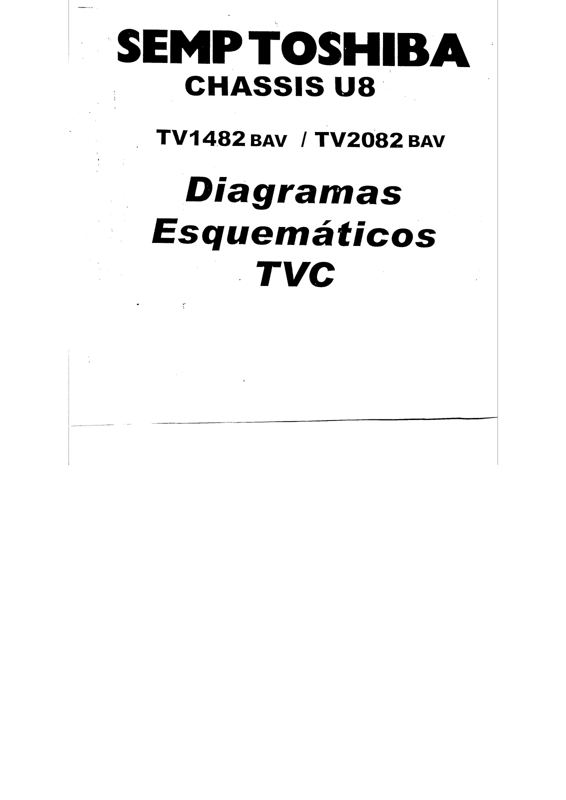 Toshiba TV1482BAV, TV2082BAV Schematic