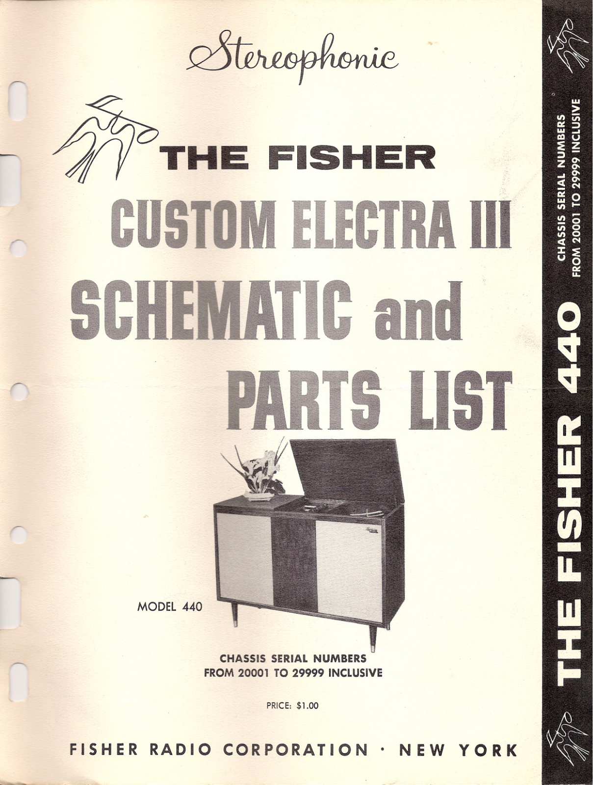 Fisher 440 Custom Electra-III Schematic