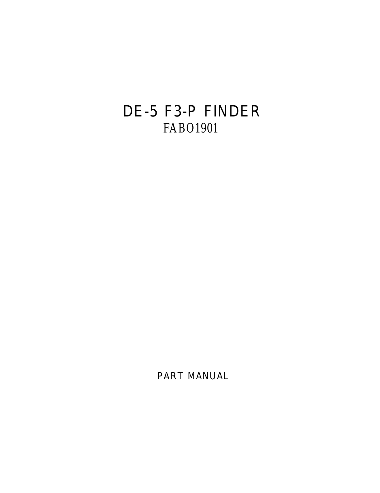 Nikon DE-5 Parts manual