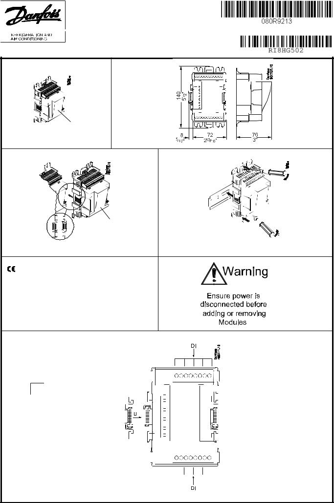 Danfoss AK-XM 102A Installation guide