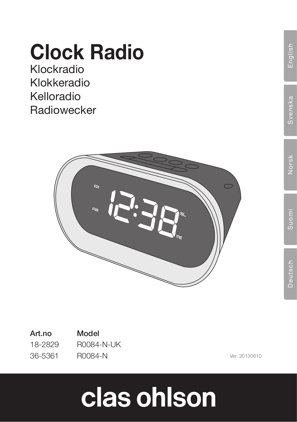 Clas Ohlson R0084-N User Manual