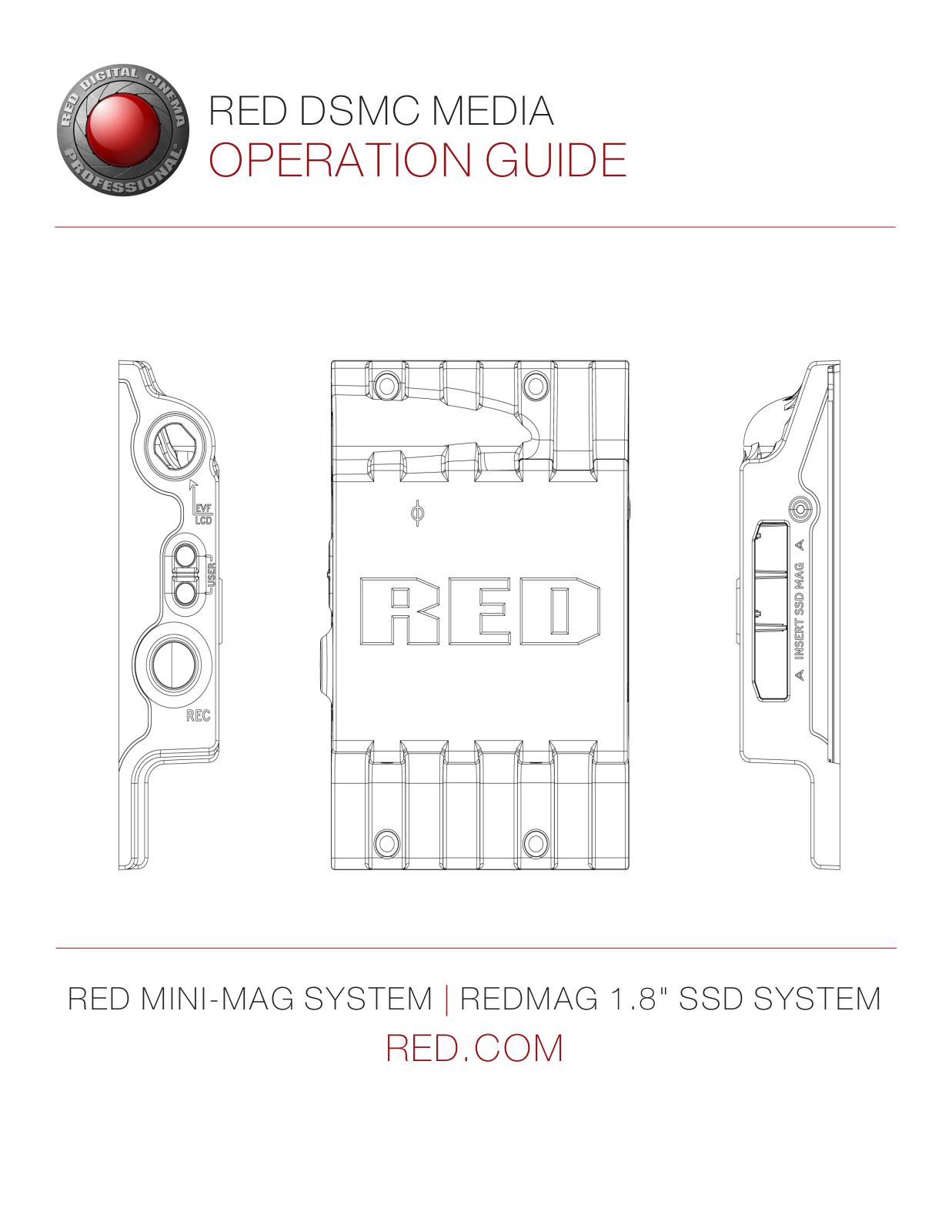 RED SCARLET, SCARLET-W, WEAPON, EPIC, RED EPIC-W Operation Manual