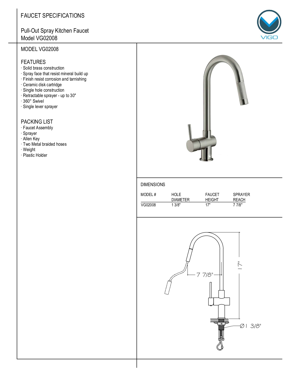 Vigo VG02008 User Manual