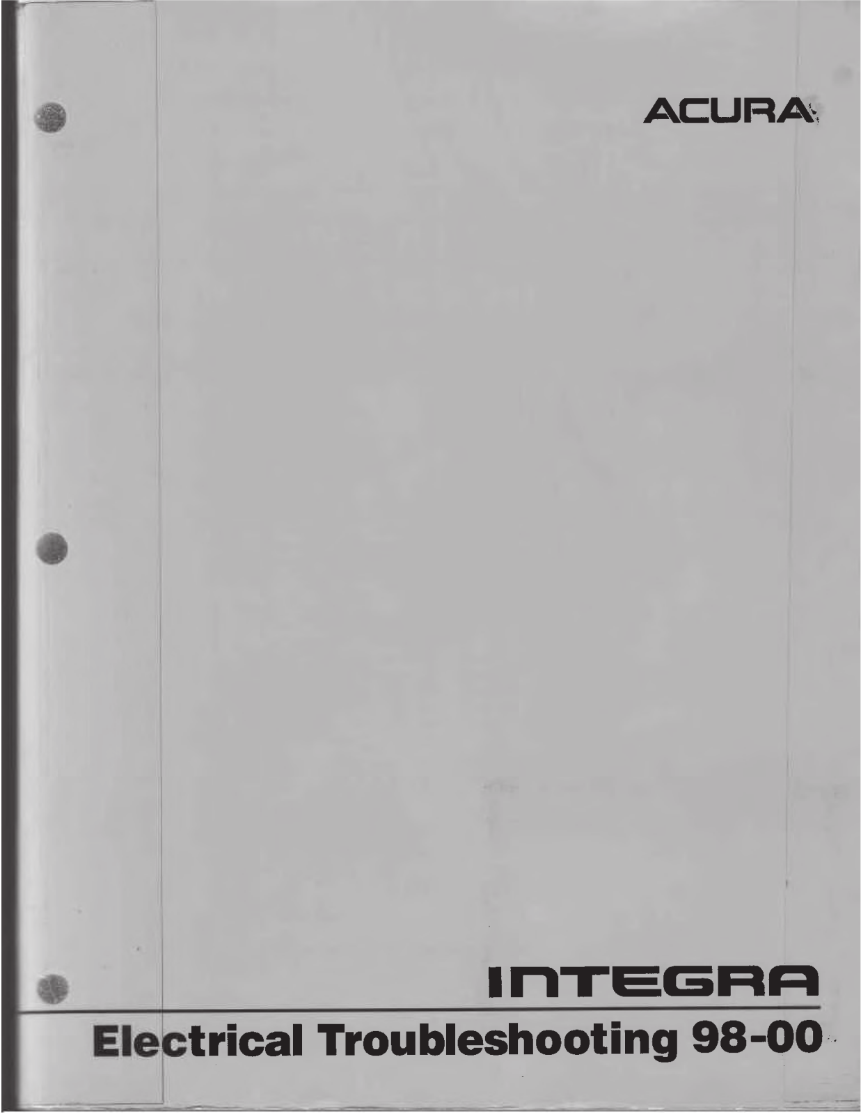 Honda Integra 1998 2000 User Manual