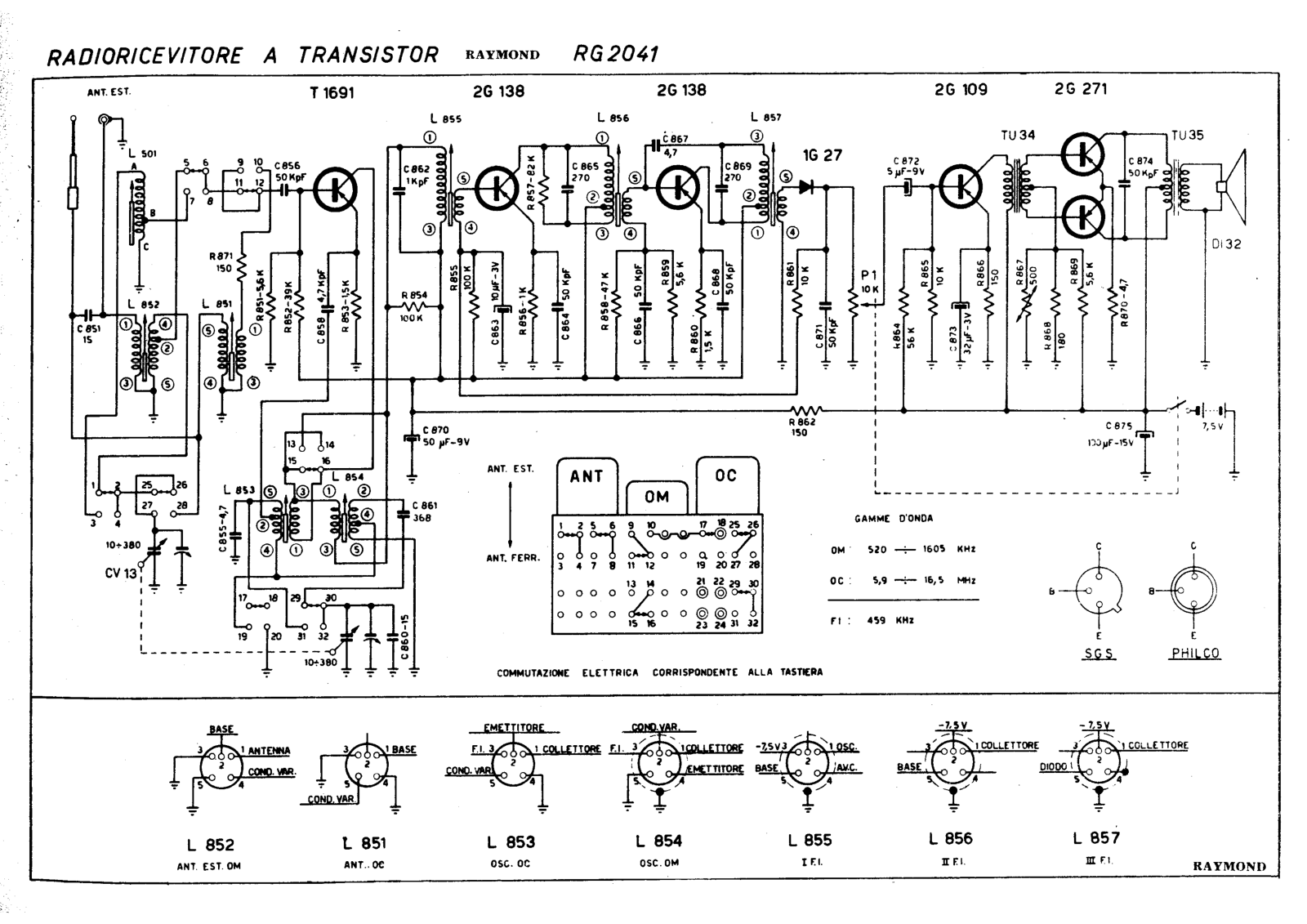 Raymond rg2041 schematic