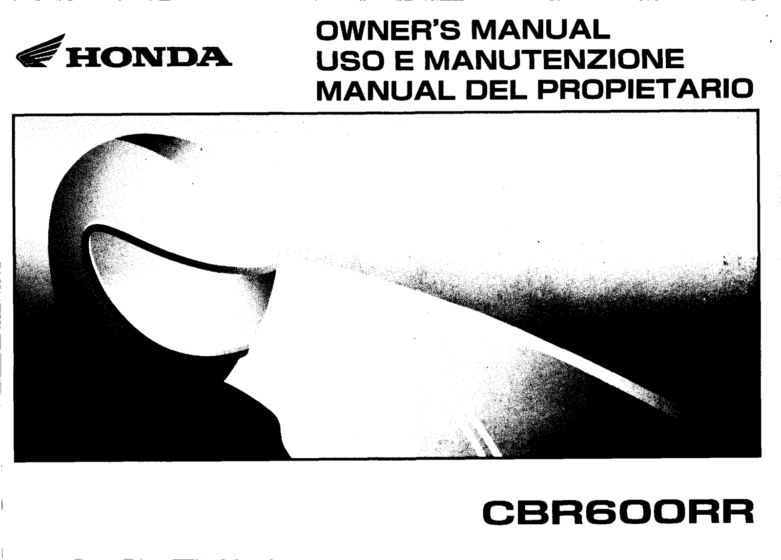Honda CBR600RR Owner's Manual
