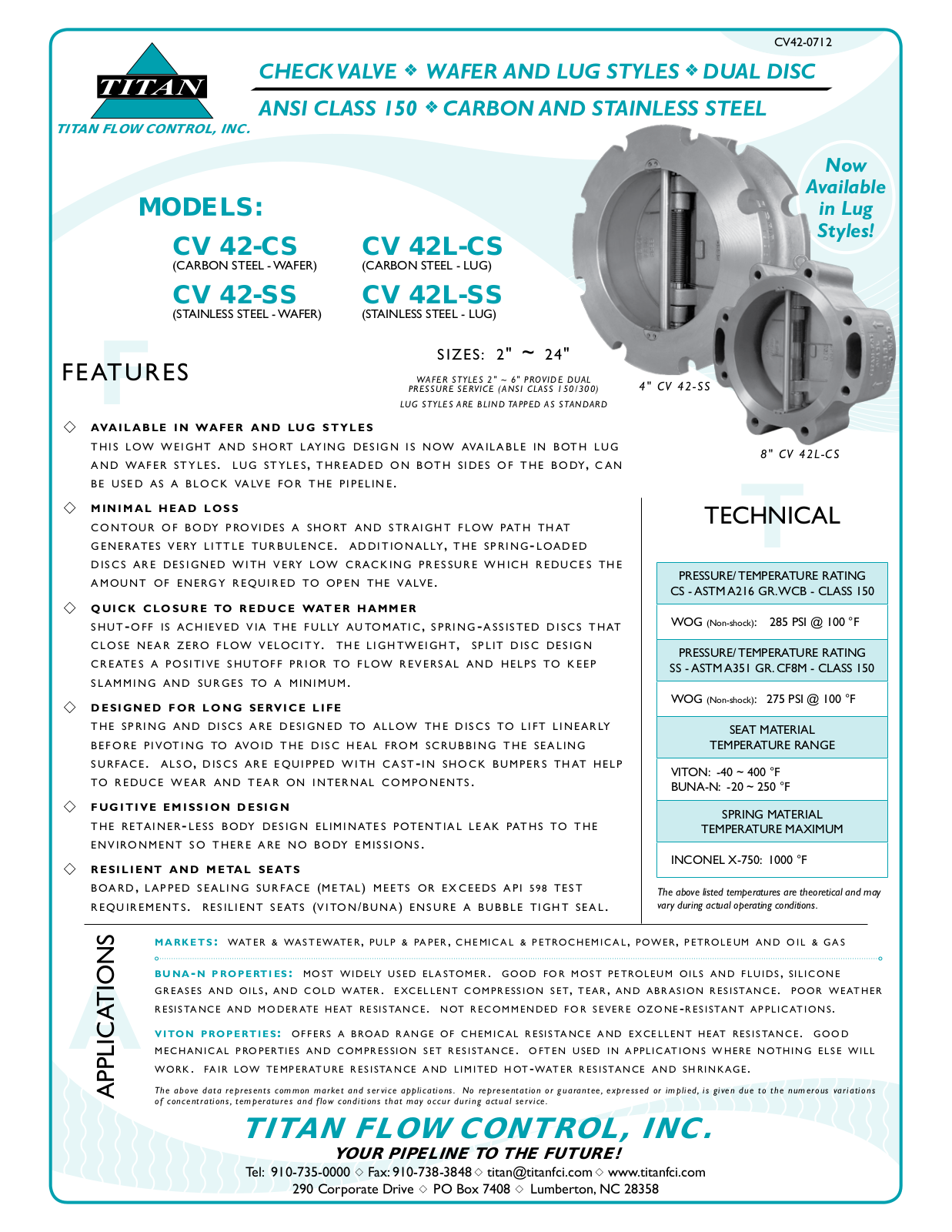 Control Products CV42-CS User Manual