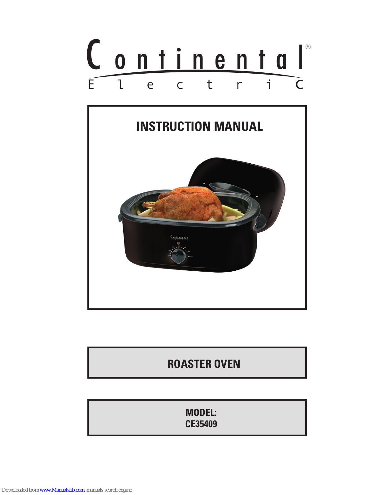 Continental Electric CE35409 Instruction Manual