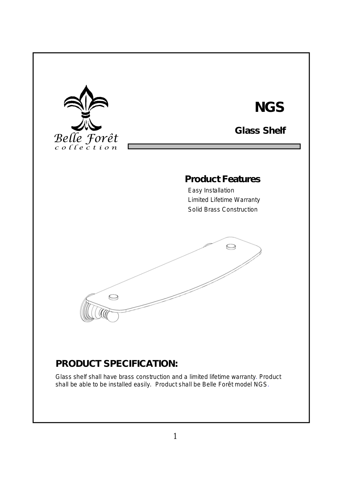 Factory Direct Hardware NGS User Manual