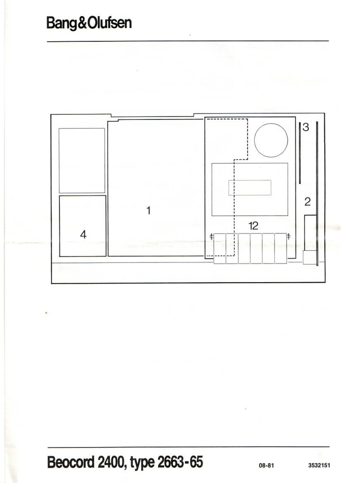 Bang and Olufsen Beocord 2400 C Owners manual