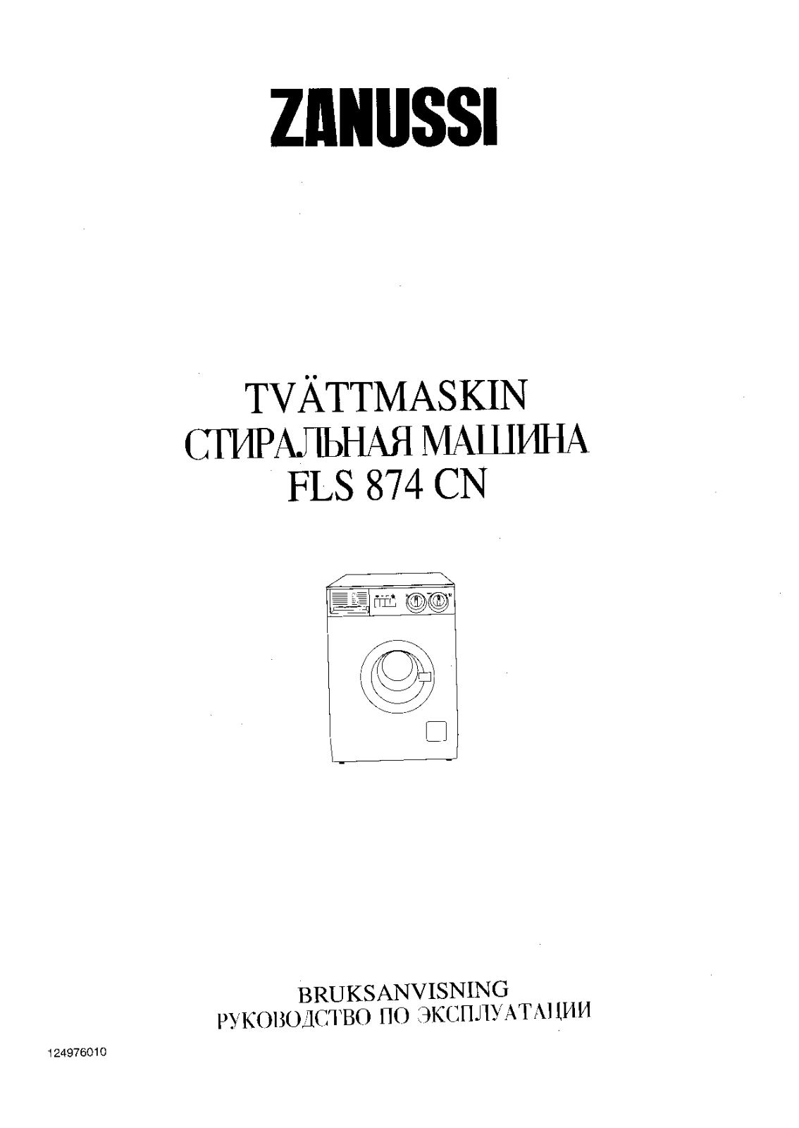 Zanussi FLS 874 CN User Manual