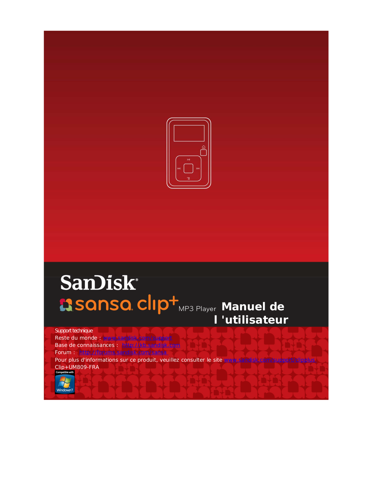 SANDISK Sansa Clip Plus User Manual