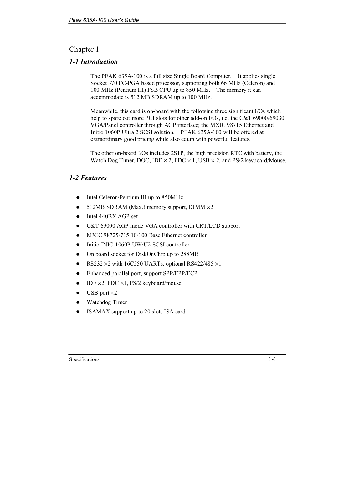 NexCom PEAK 635A User Manual - ManualMachine.com