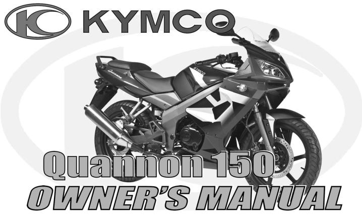 Kymco Quannon 150 User Manual