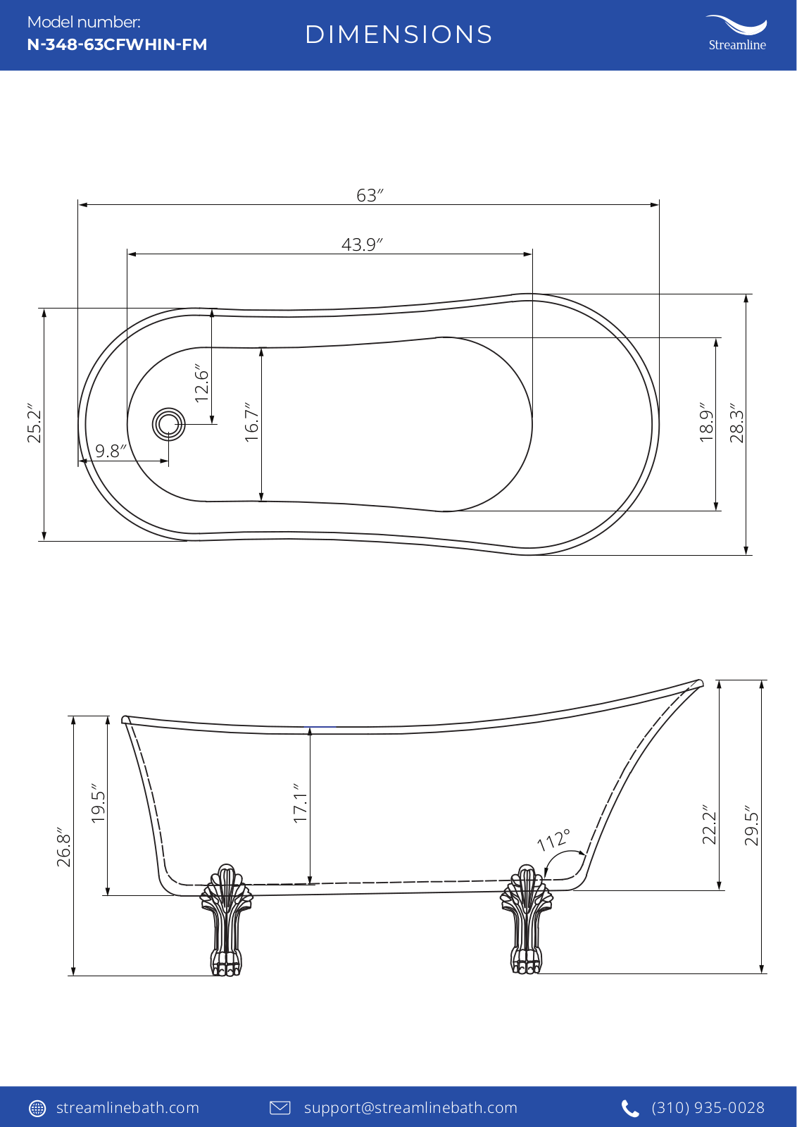 Streamline Bath W003544650 Specifications - ManualMachine.com