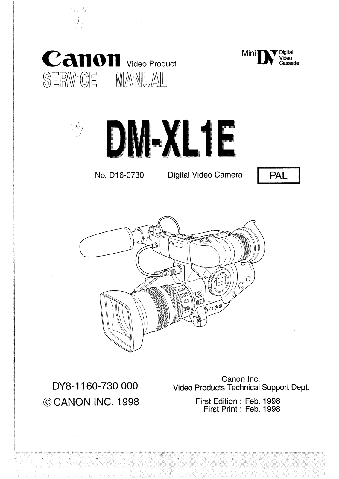 canon DM XL1 Diagram
