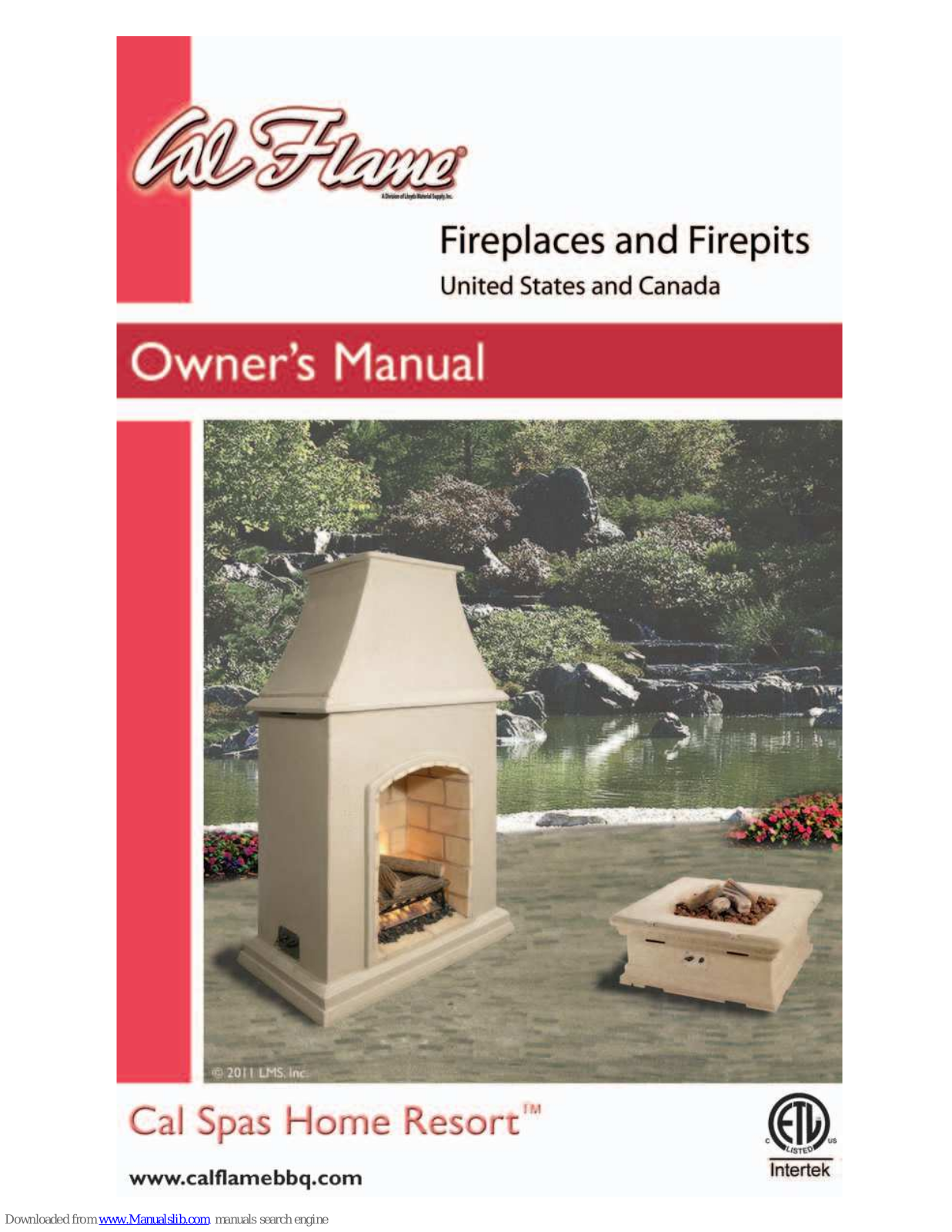 Calflame LLOY077 Owner's Manual