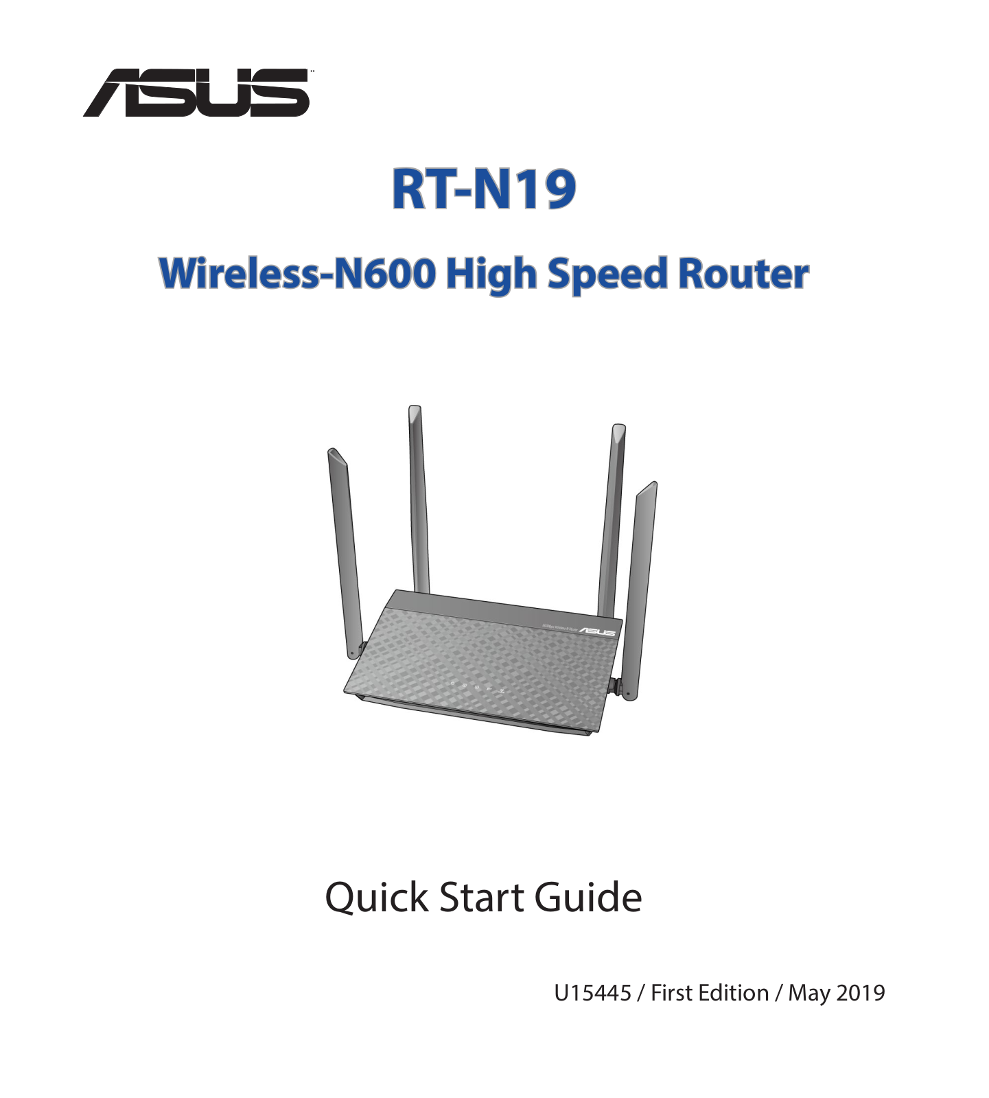 Asus RT-N19 Quick Installation Guide