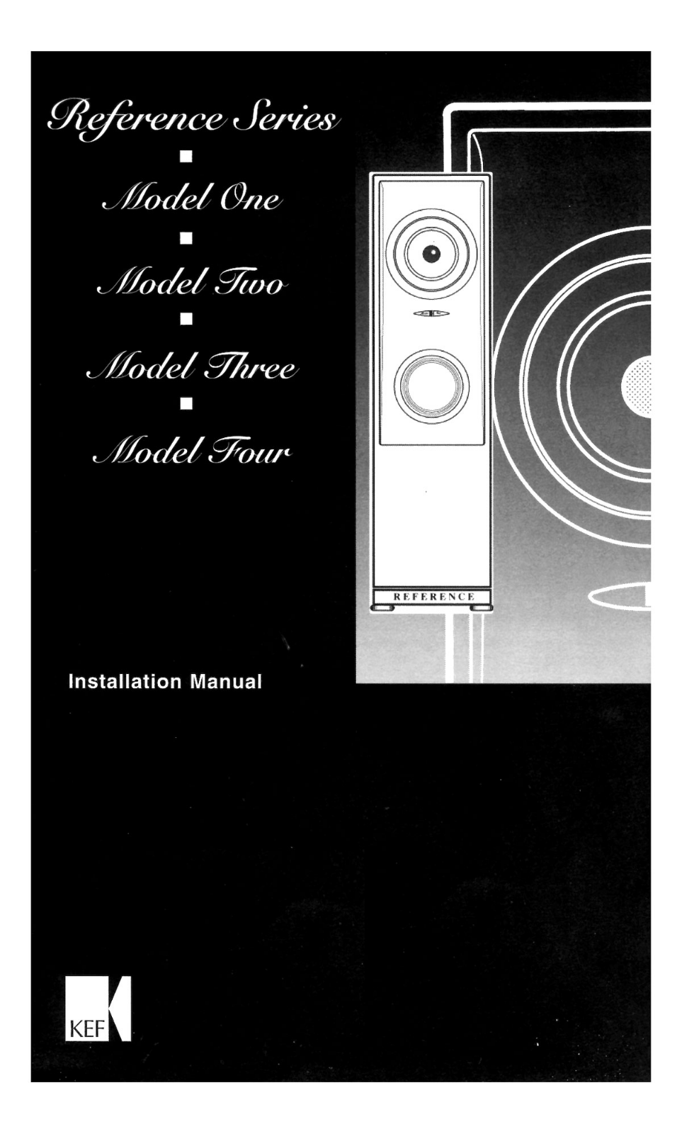 KEF Reference model three, 3 Owners manual