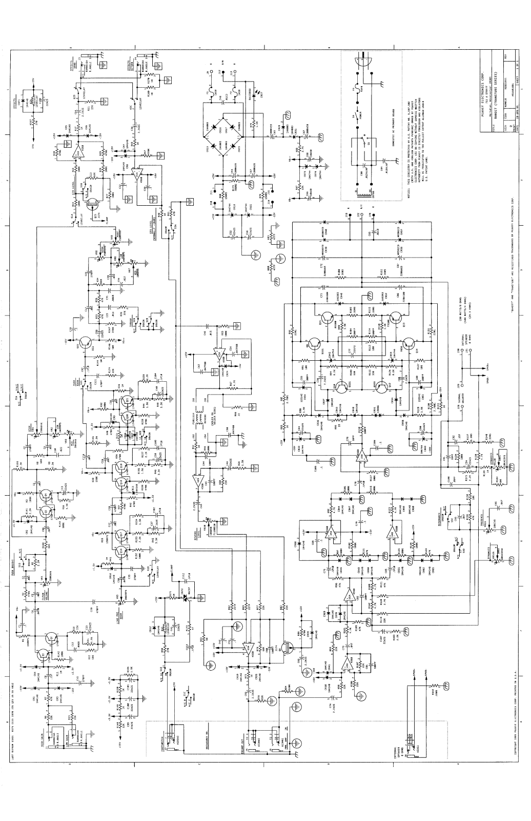 Peavey Supreme Bandit Schematic