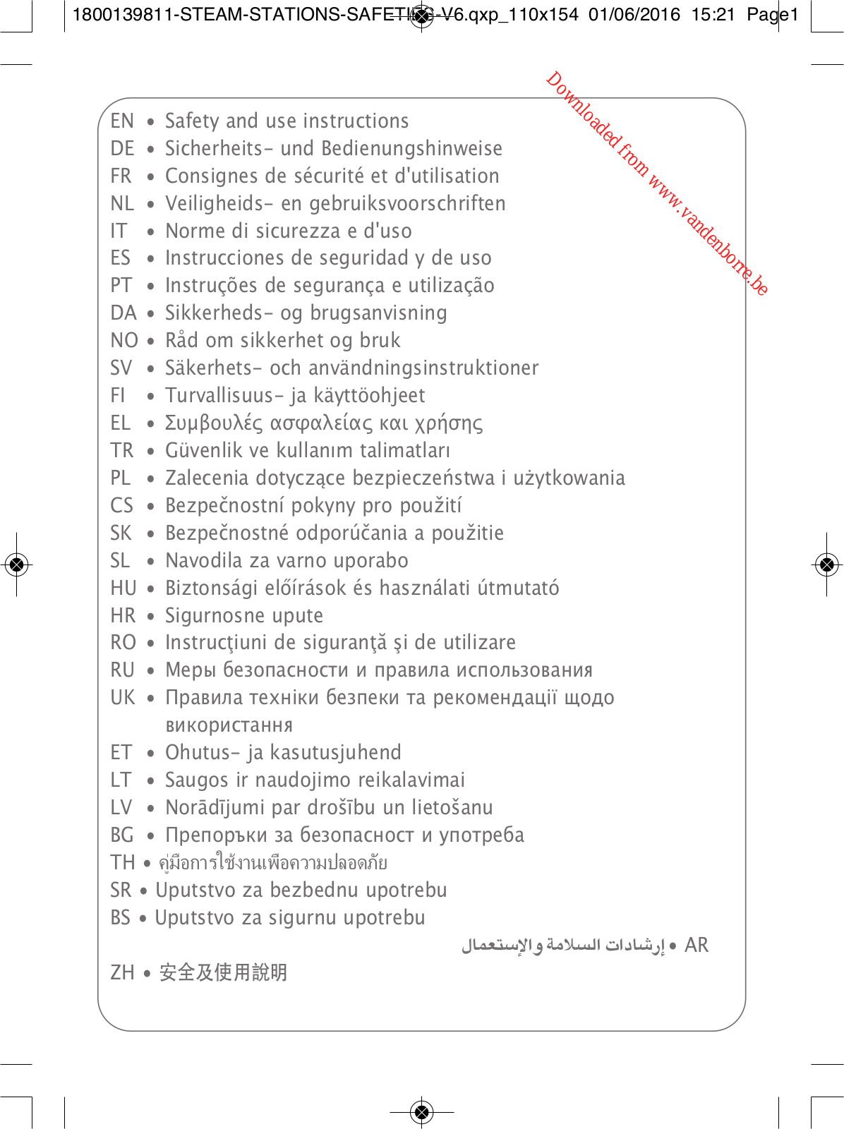 CALOR GV9062C0 User Manual