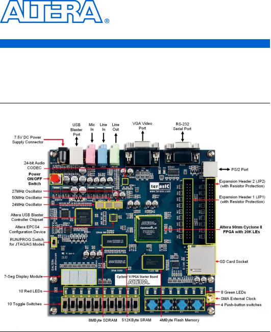 Altera Cyclone II FPGA Starter User Manual