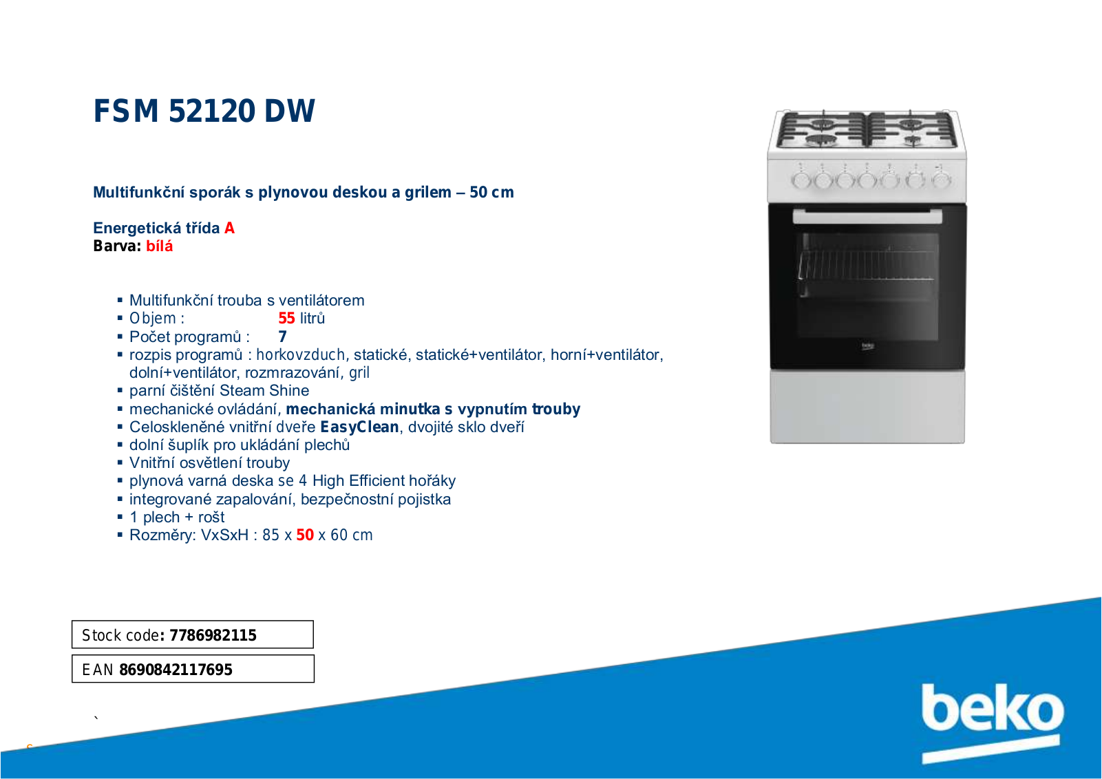 Beko FSM 52120 DW User Manual