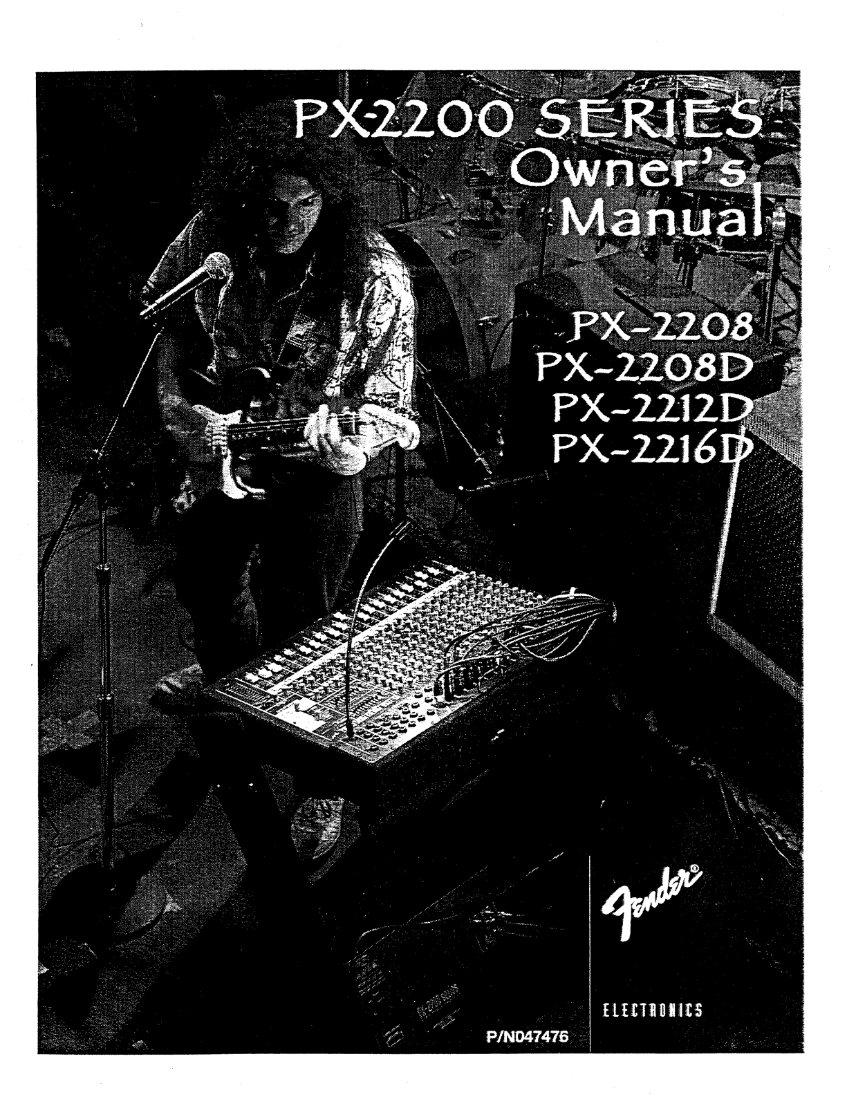 Fender PX-2216D, PX-2208D, PX-2208, PX-2212D User Manual