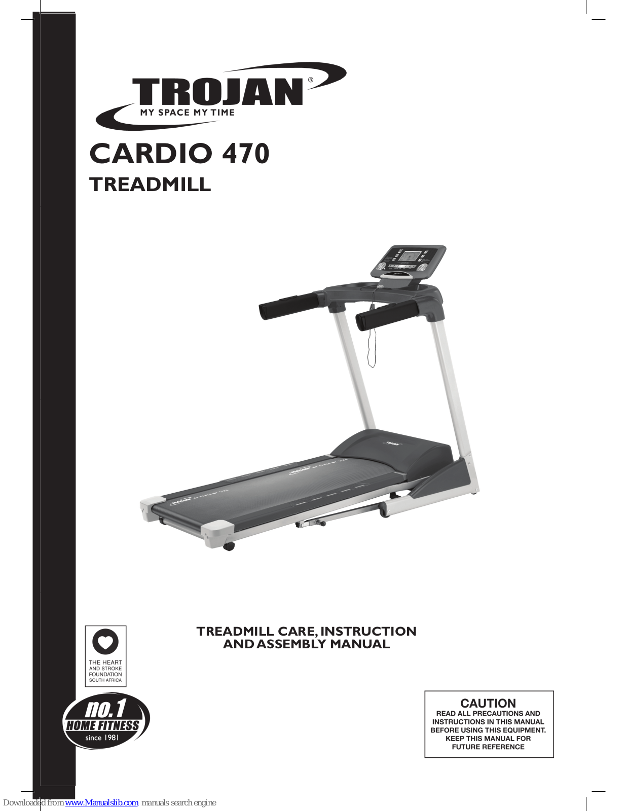 Trojan CARDIO 470 Instruction And Assembly Manual