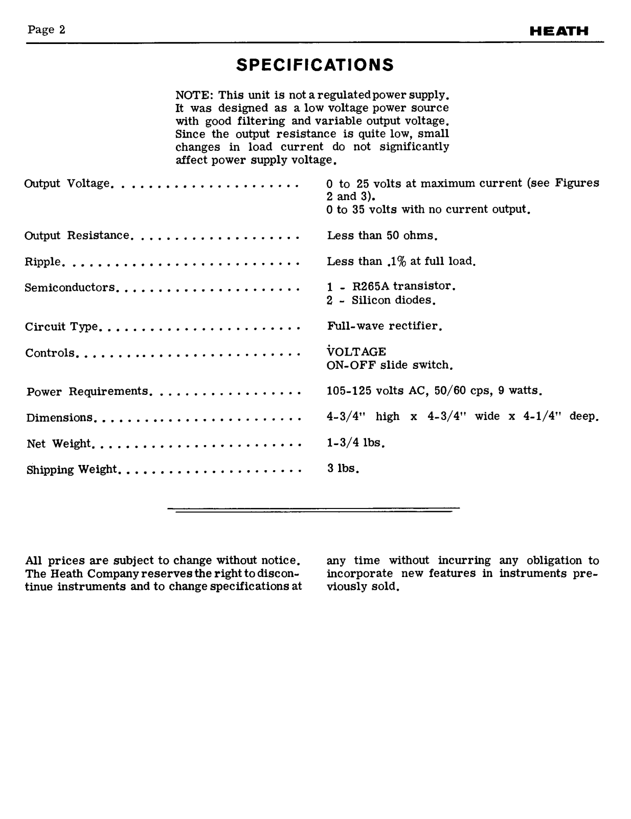 Heathkit EUW17 Schematic