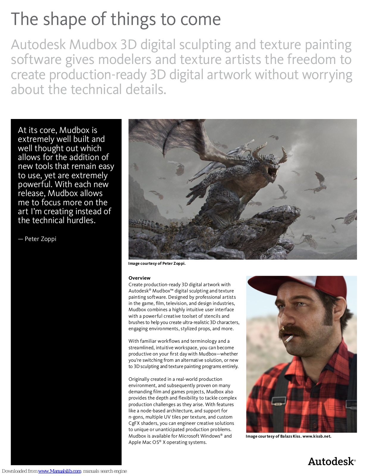 Autodesk MUDBOX 3D Brochure