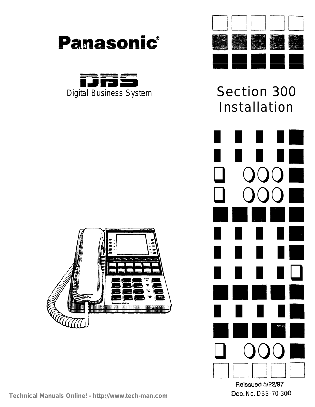 Panasonic DBS 96 Installation Manual