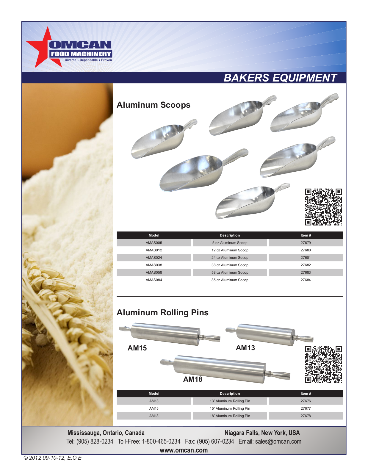 Omcan Food Machinery AM13 User Manual