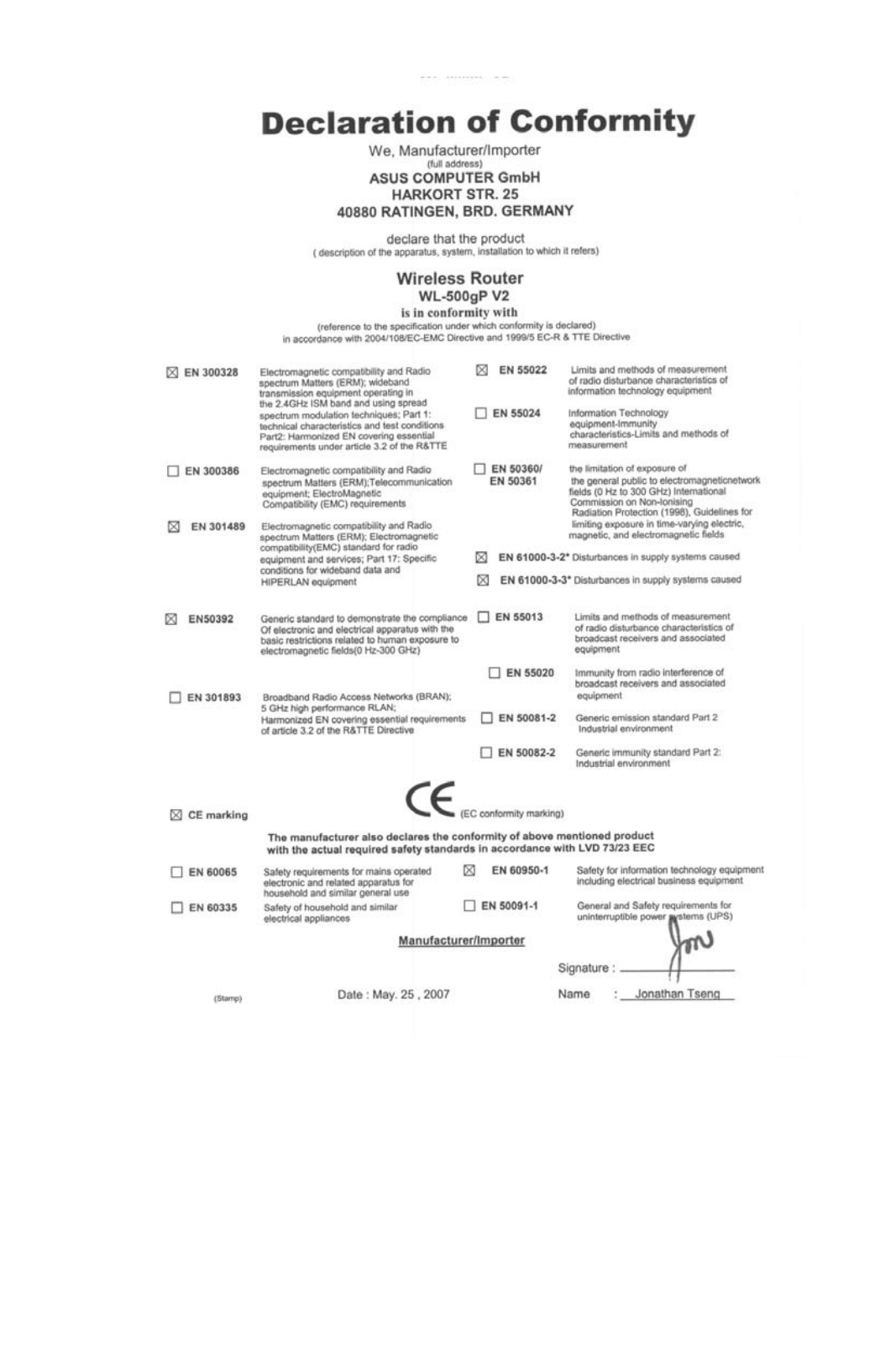 Asus WL-500gP V2 User Manual