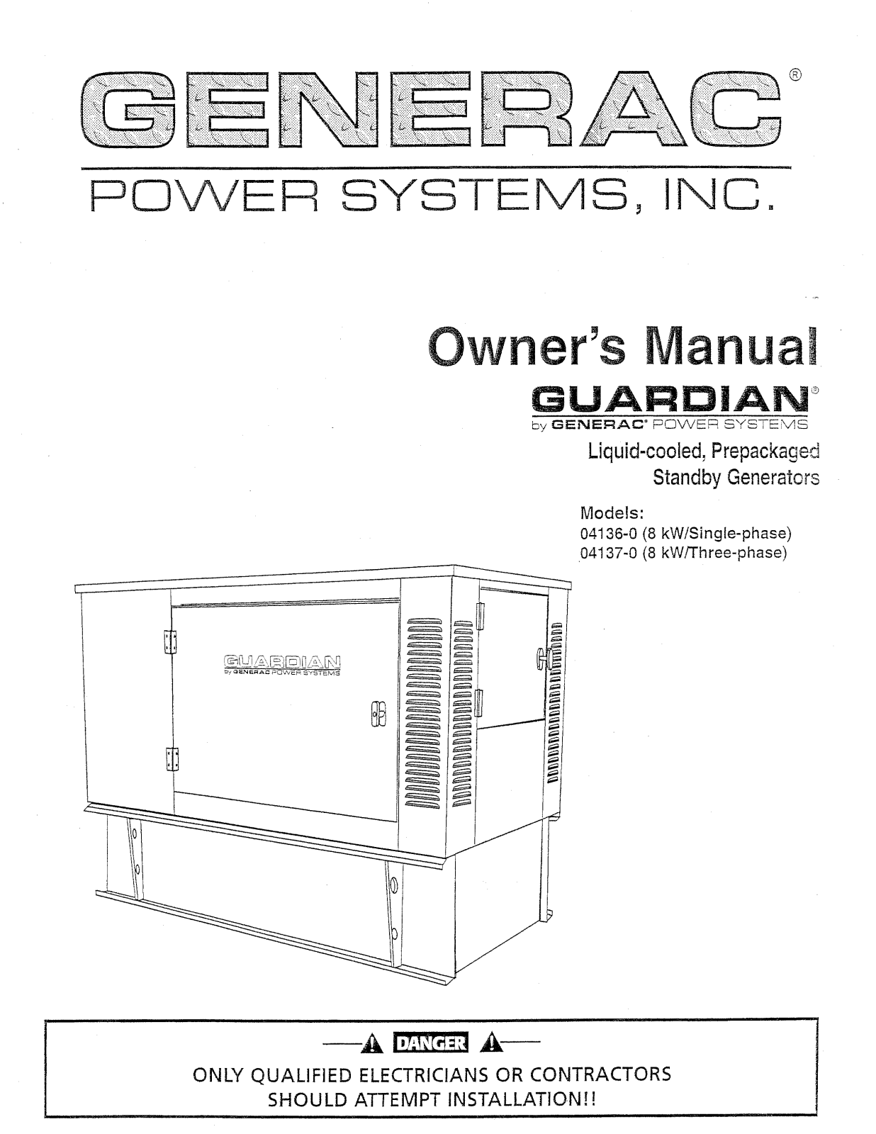 Generac 04137-0, 04136-0 User Manual