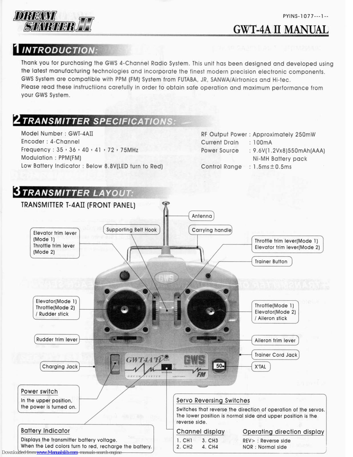 GWC GWT-4A II User Manual