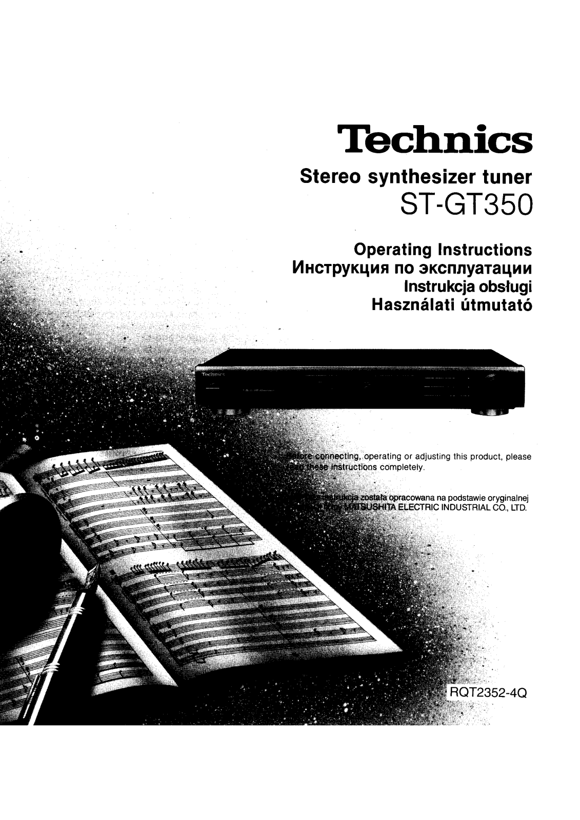 Panasonic ST-GT350EP-K User Manual