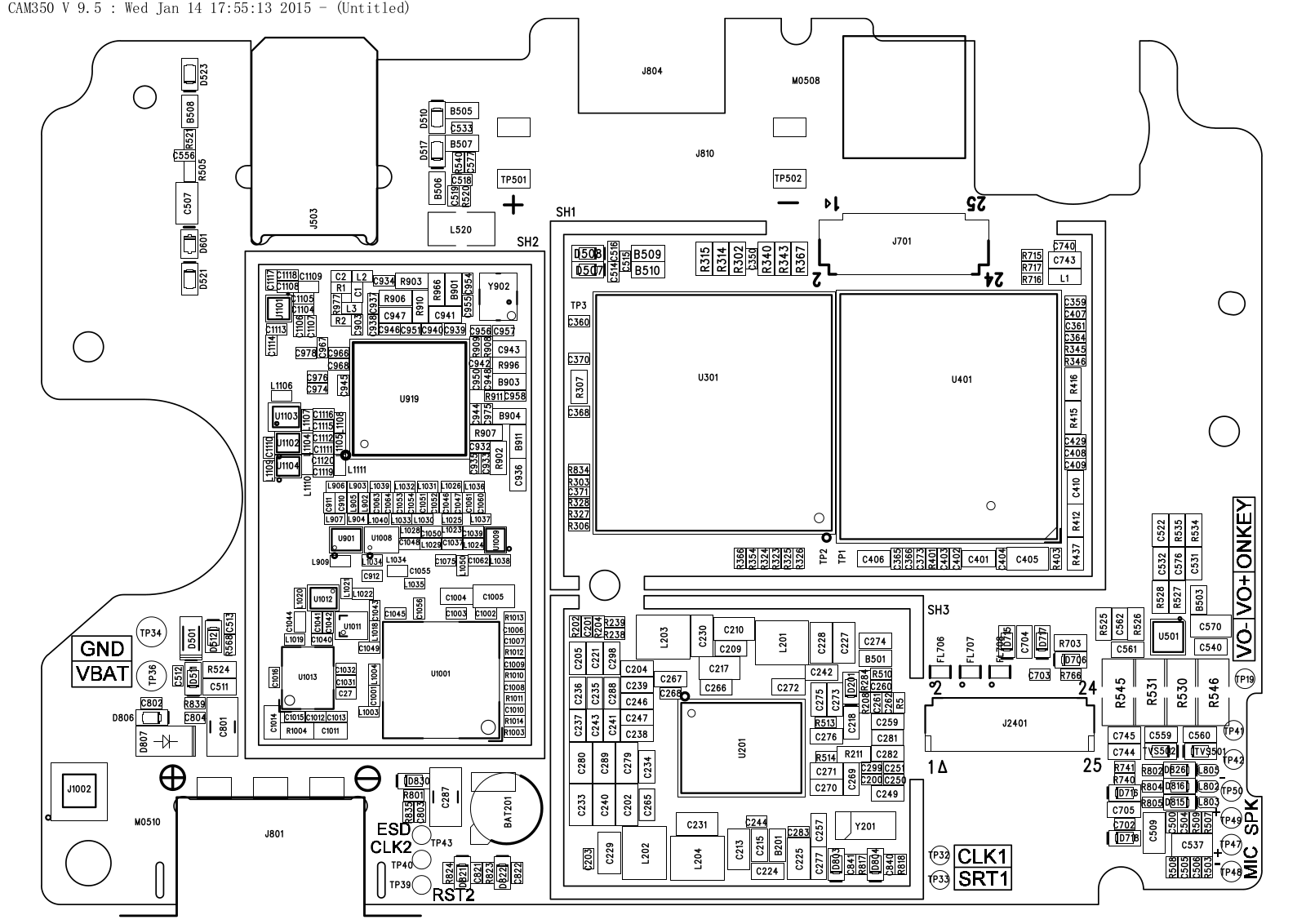 Lenovo A3900 schematic diagram bottom