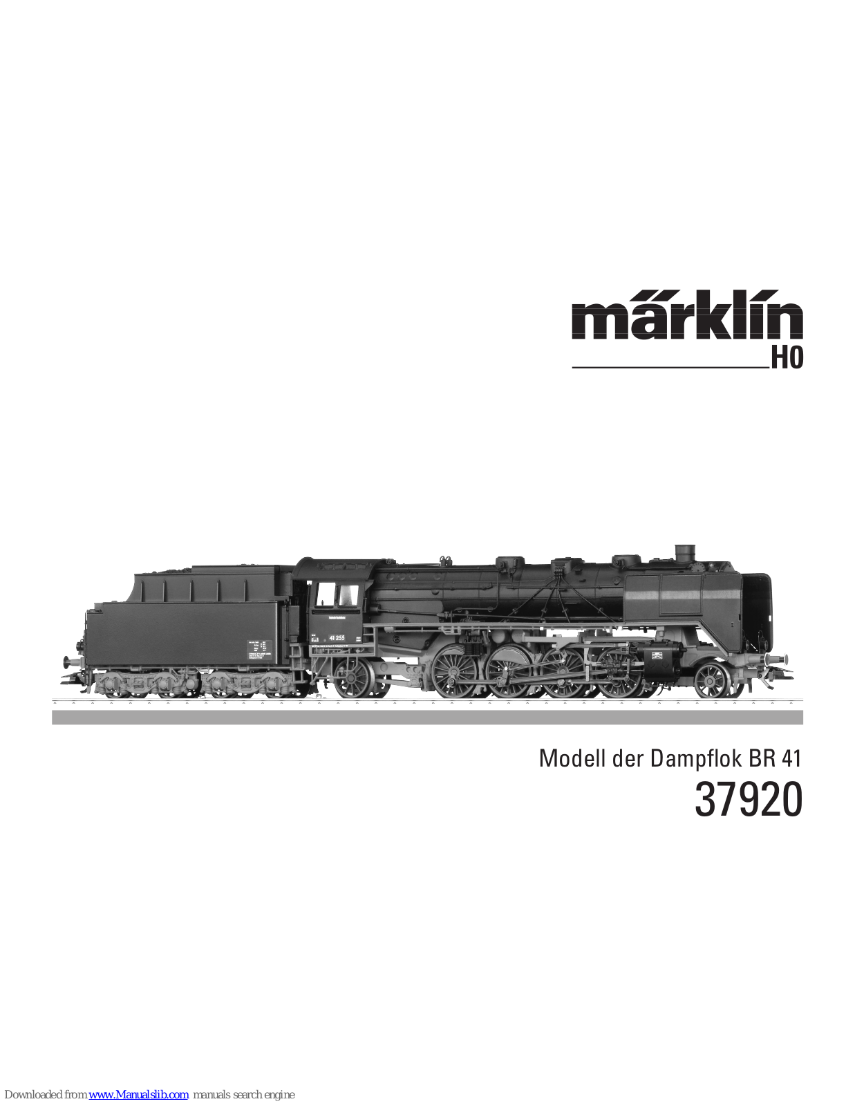 marklin 37920 User Manual - ManualMachine.com