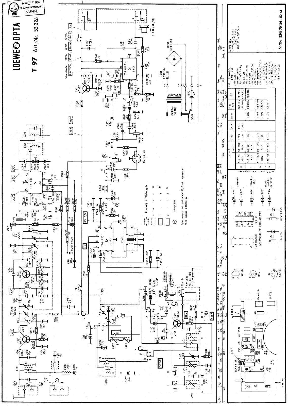 Loewe Opta T97 Schematic - ManualMachine.com