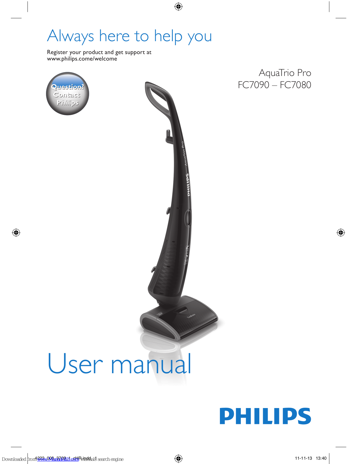 Philips AquaTrio Pro FC7090, AquaTrio Pro FC7080 User Manual