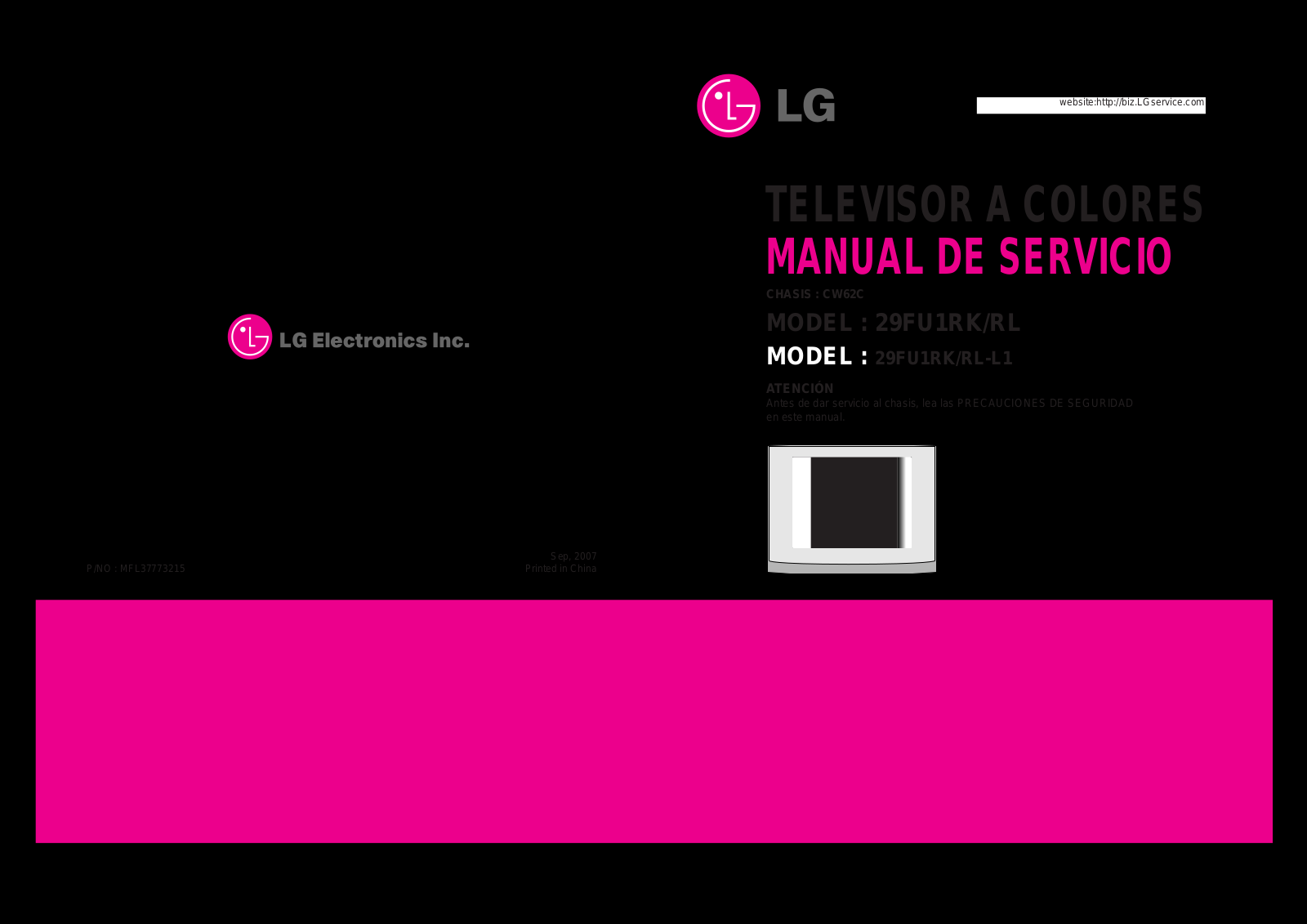 LG 29FU1RK, 29FU1RL-L1 Service Manual