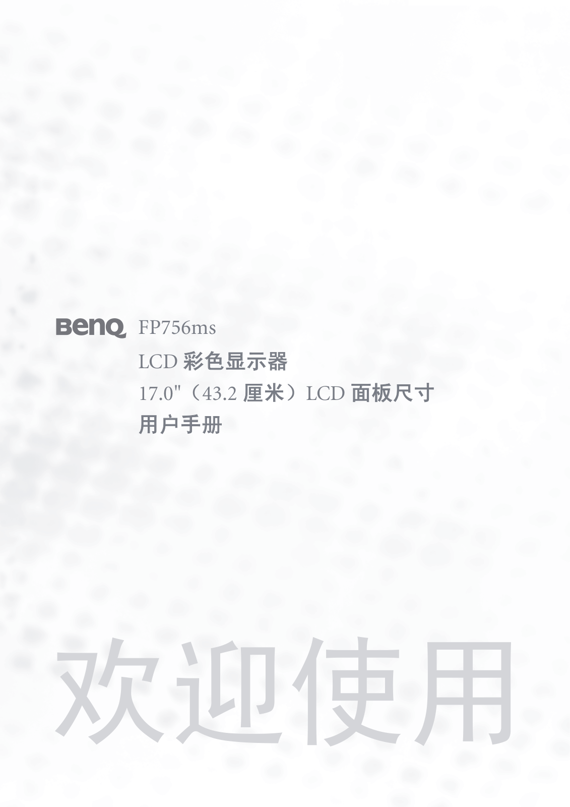 BenQ FP756MS User Guide