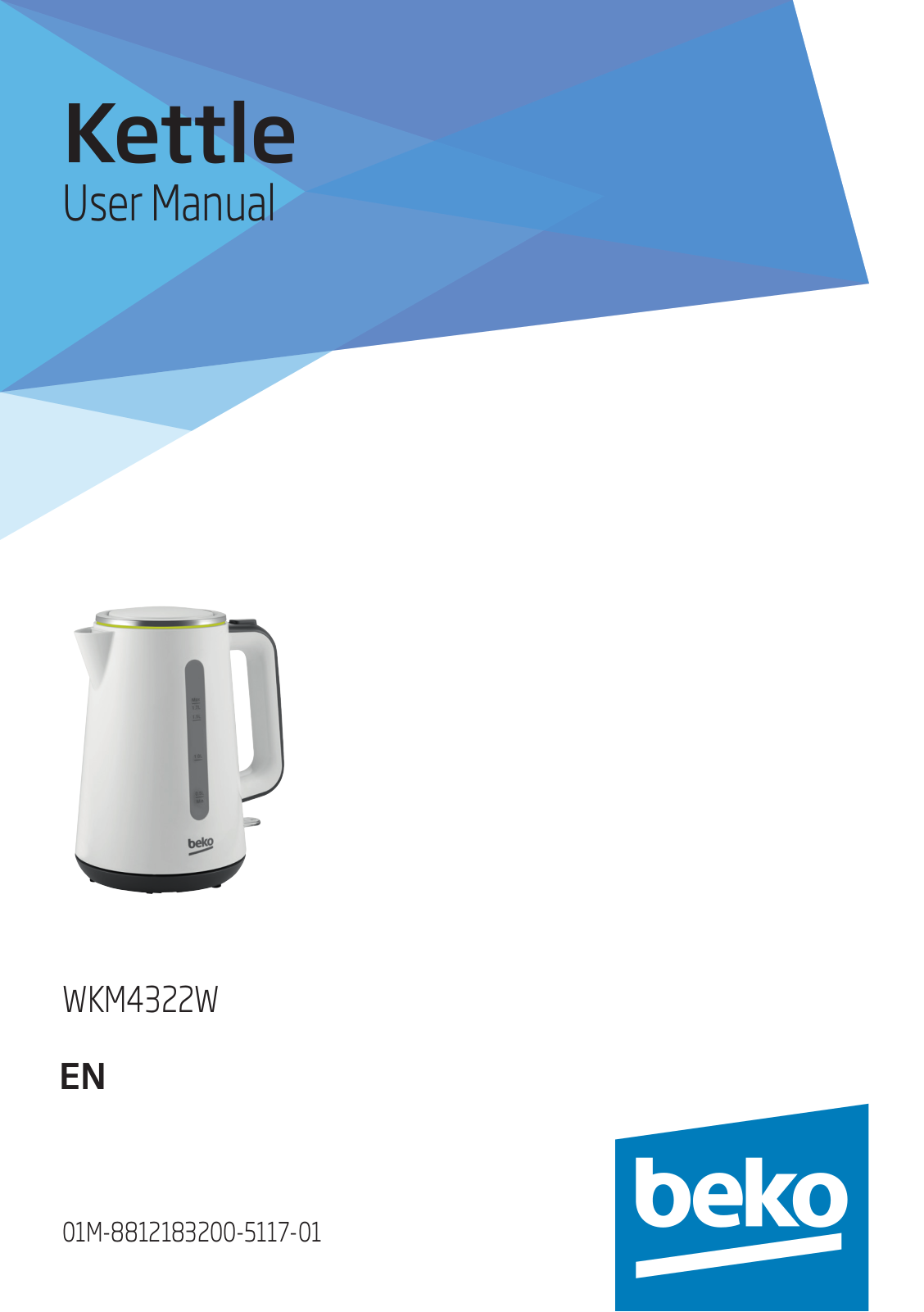 Beko WKM4322W User manual