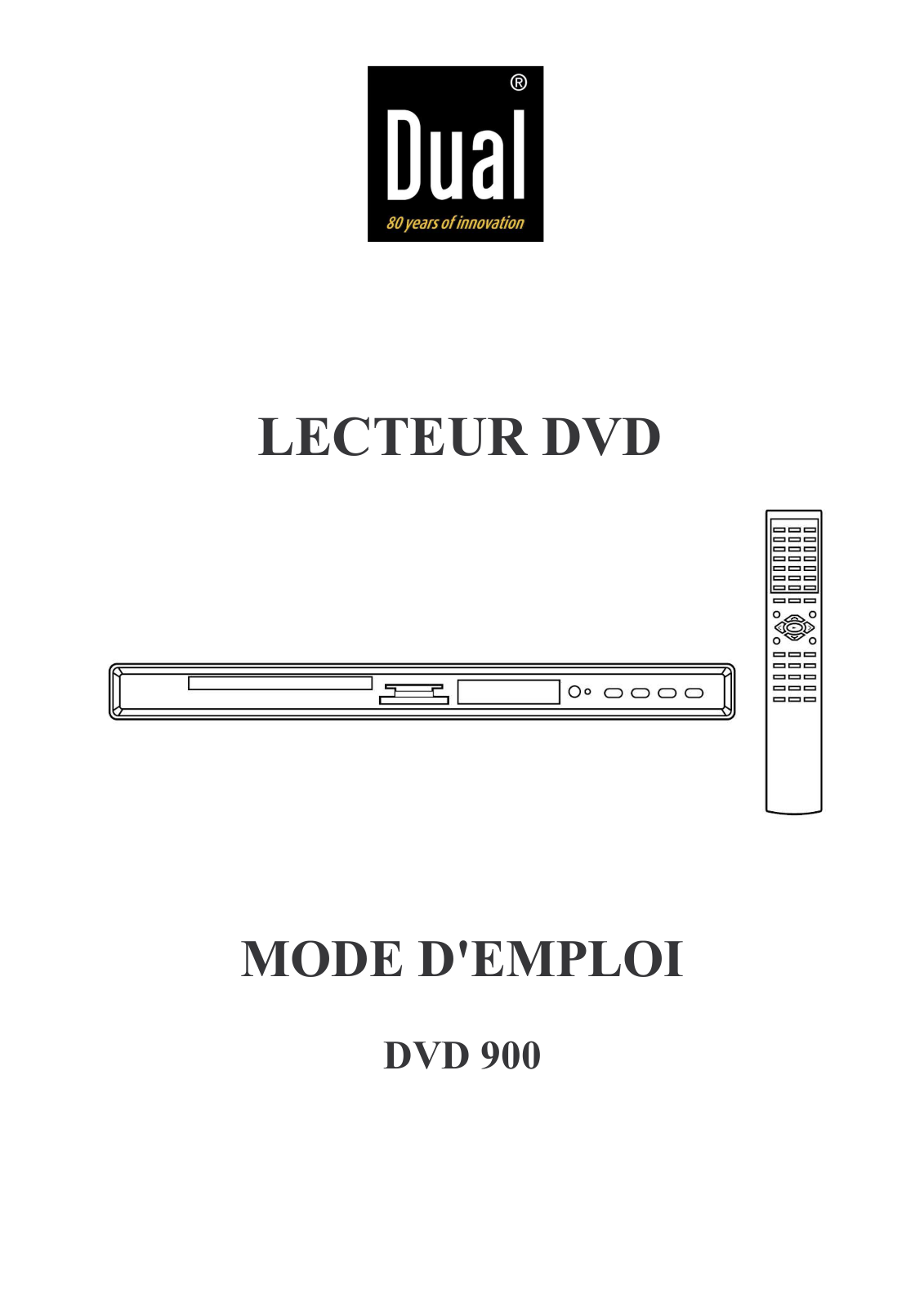 Dual DVD-900 User Manual