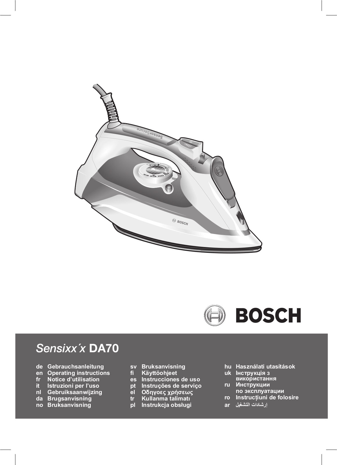 Bosch TDA 702421 User manual