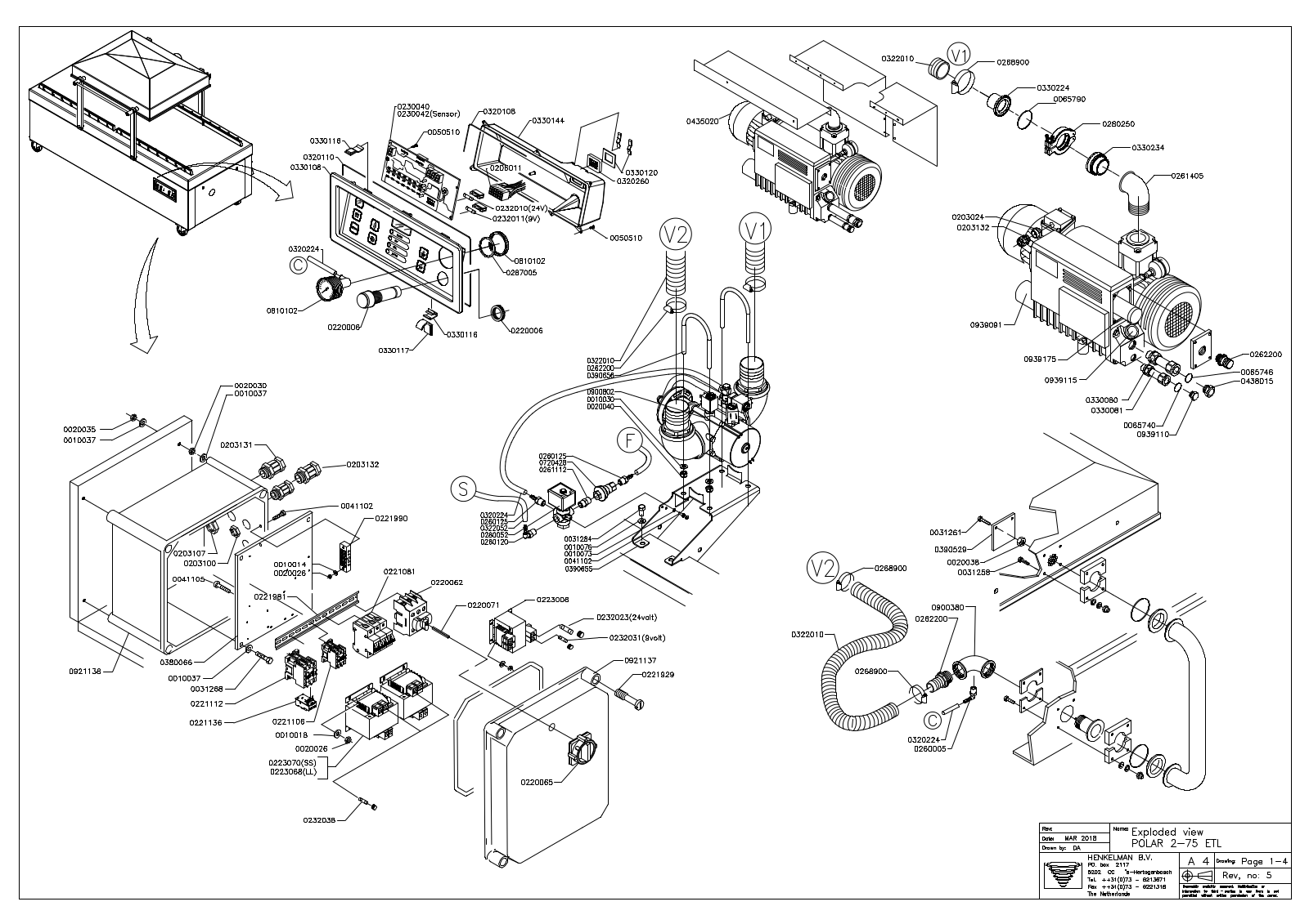 Henkelman Polar 2-75 Parts Diagram