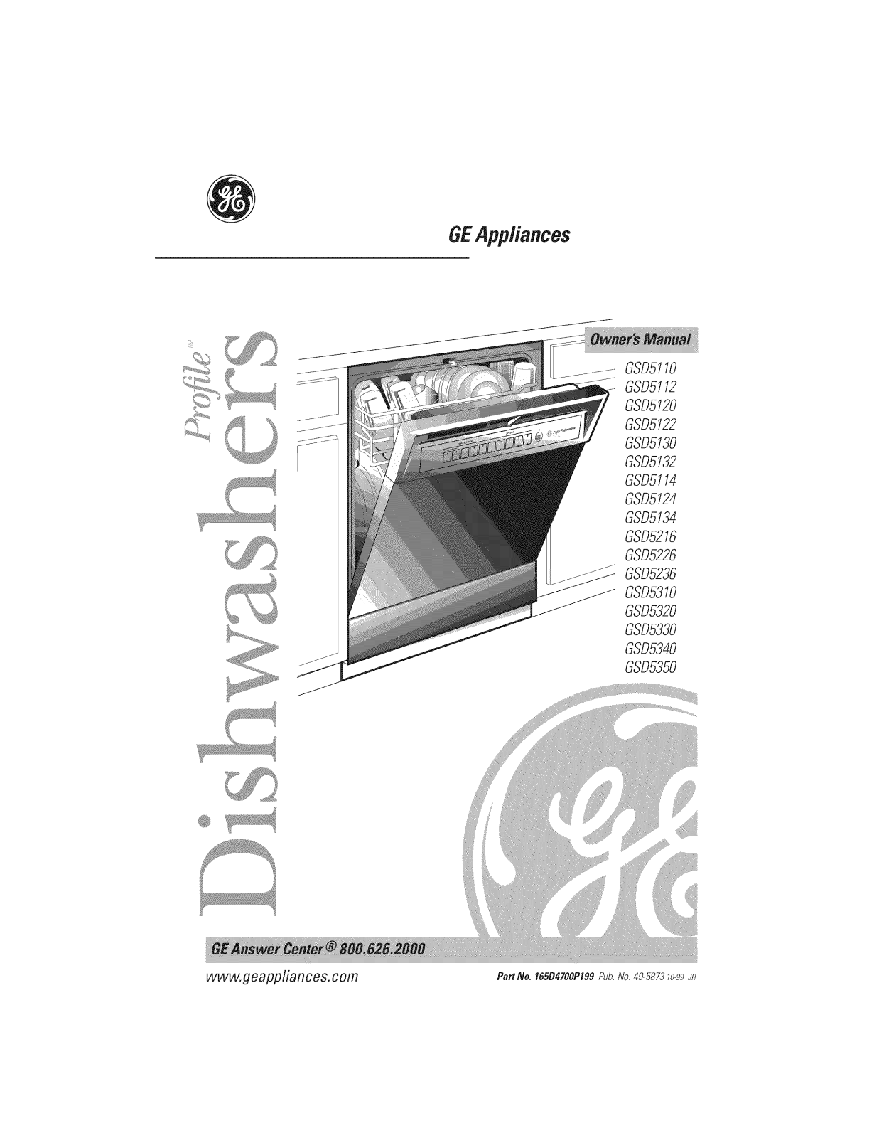 GE GSD5236F00WW, GSD5226F00BB, GSD5216F00AA, GSD5132F00WW, GSD5120D03BB Owner’s Manual