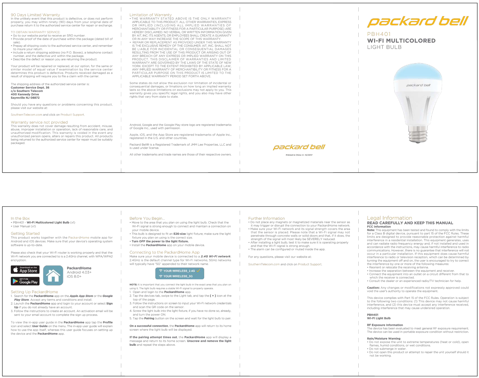 Packard bell PBH401 User Manual