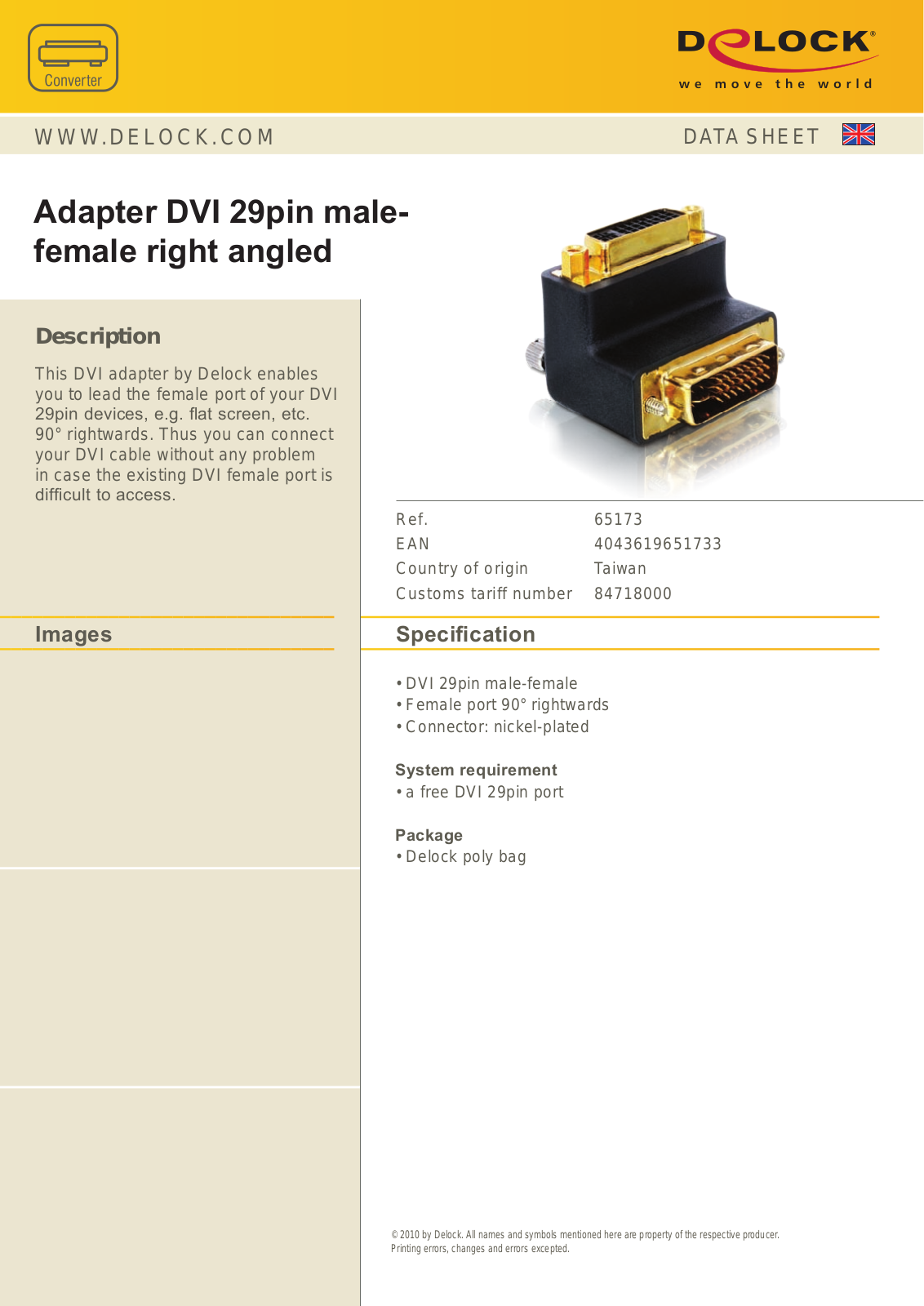 DeLOCK 65173 User Manual